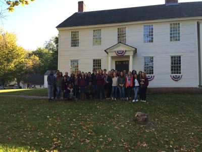 WHS Political Science 1602 learning about Oliver Ellsworth & The Constitutional Convention at the Oliver Ellsworth Homestead in Windsor, CT